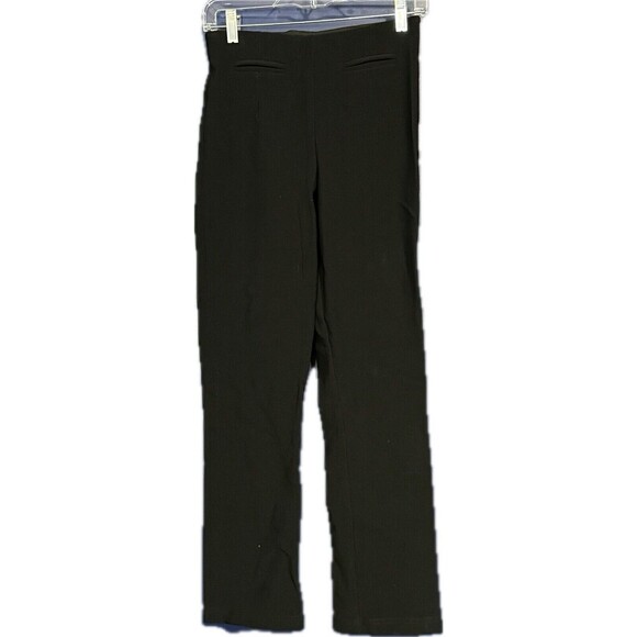 Equestrian Brand Pants Womens Small Black Straight Leg Stretch Pull On Riding - Picture 2 of 3